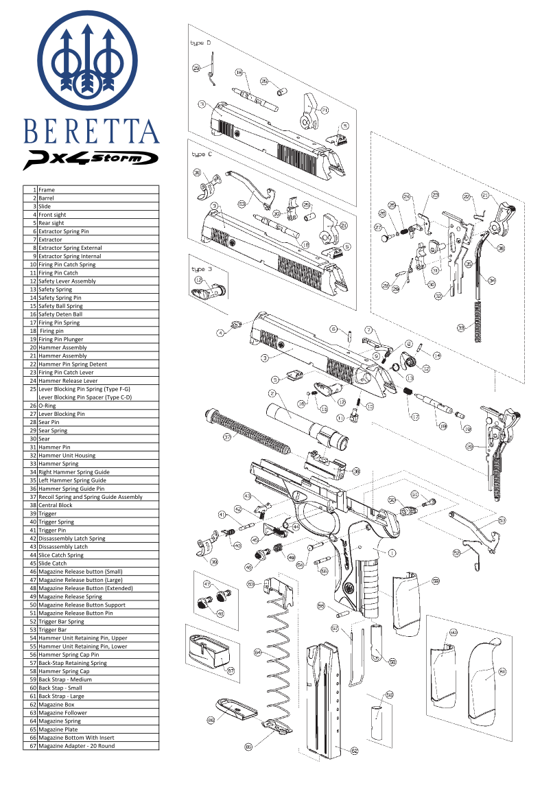 Beretta Px4 Storm Schematic